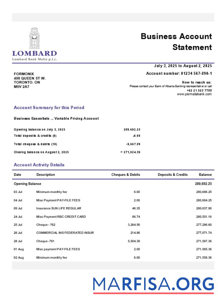 Downloadable Lombard firm account statement Word and PDF template (1)